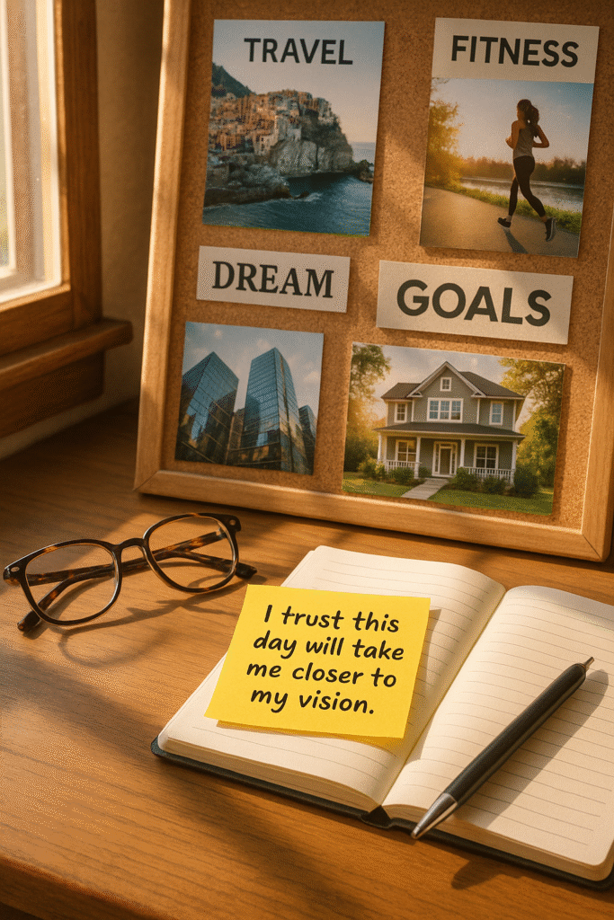 I trust this day will take me closer to my vision.