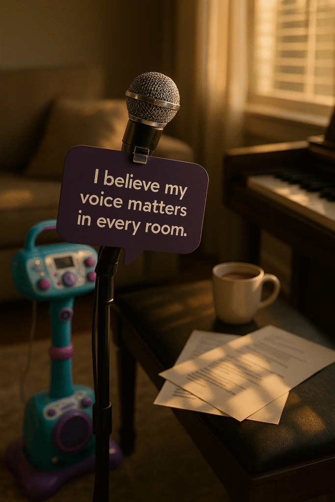 I believe my voice matters in every room.
