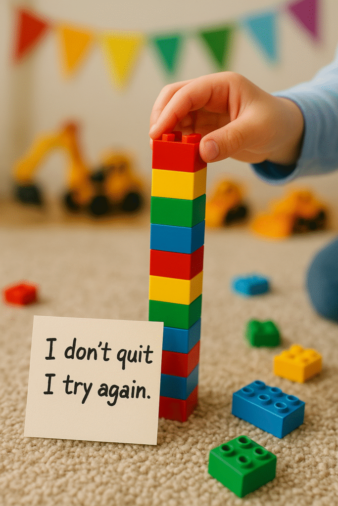 I don’t quit—I try again.