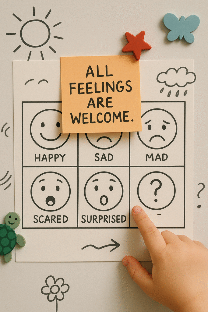 All feelings are welcome.