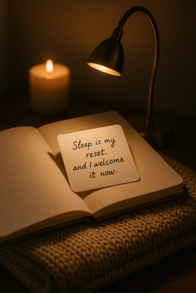 Sleep is my reset, and I welcome it now.