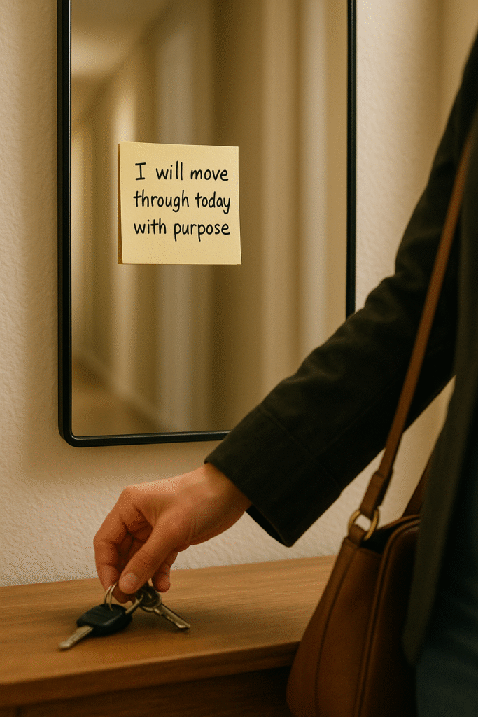 I will move through today with purpose