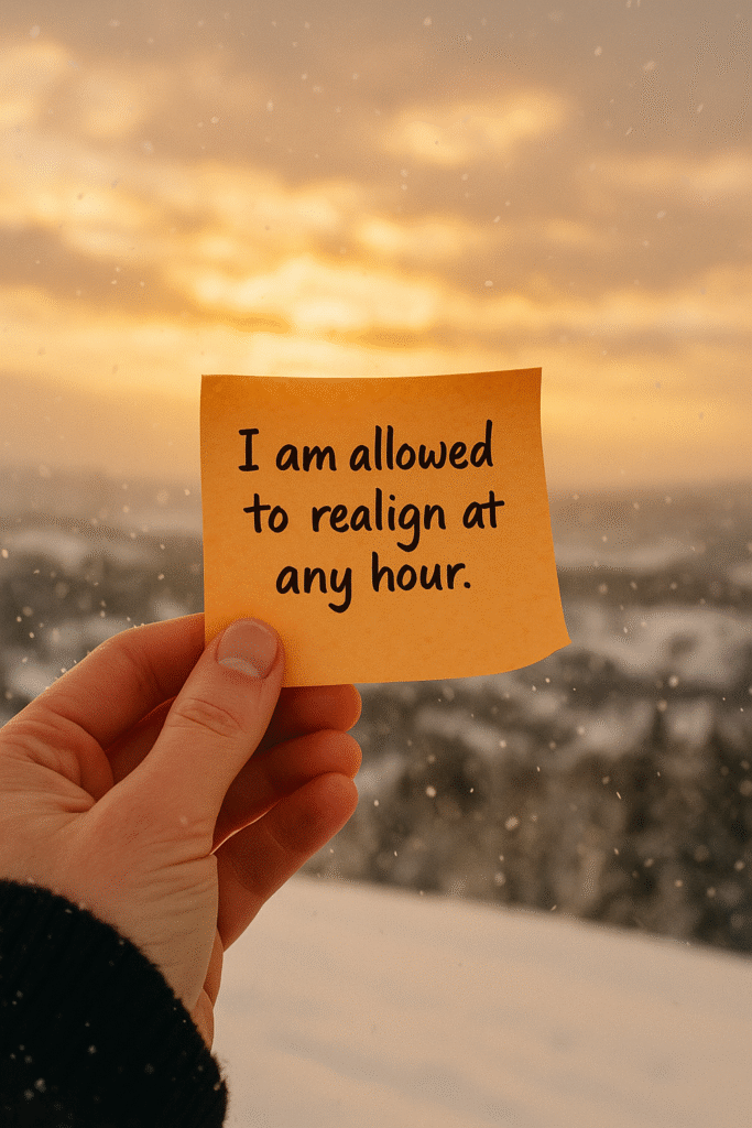 I am allowed to realign at any hour