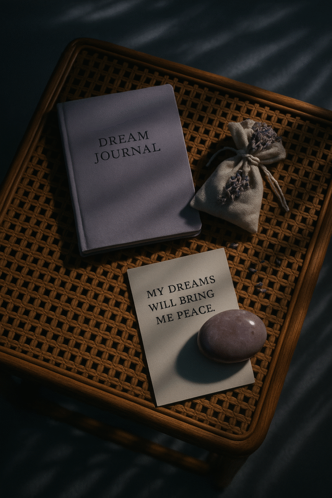 My dreams will bring me peace.