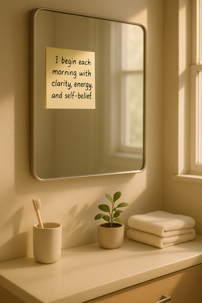 I begin each morning with clarity, energy, and self-belief.