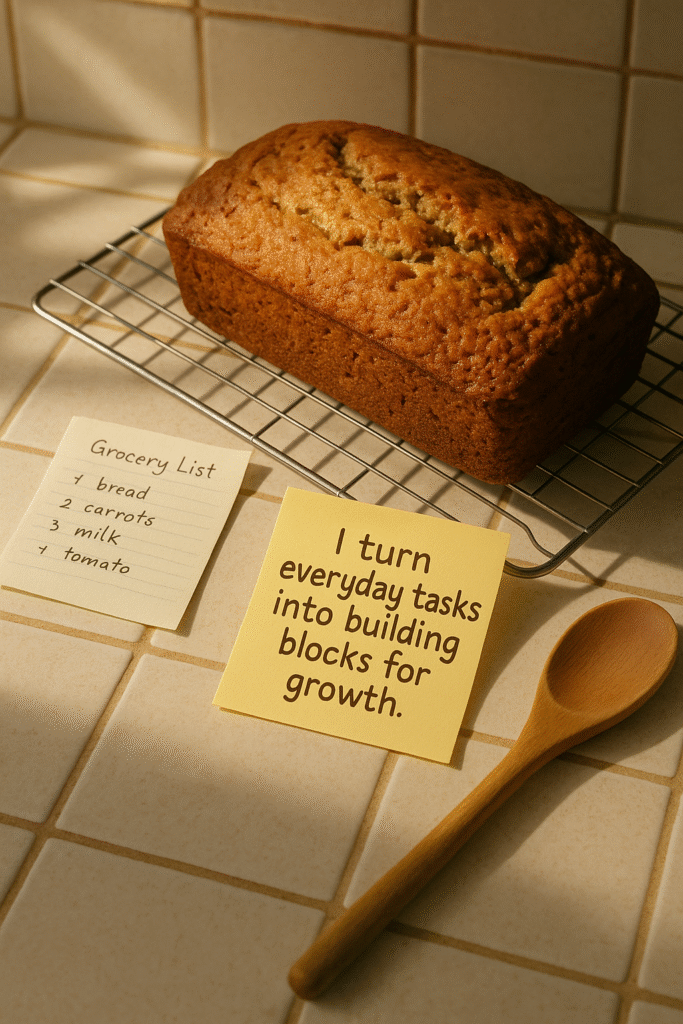 I turn everyday tasks into building blocks for growth.
