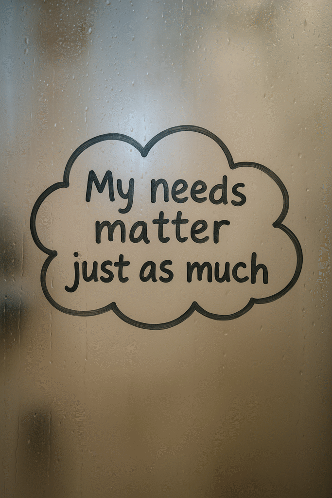 My needs matter just as much