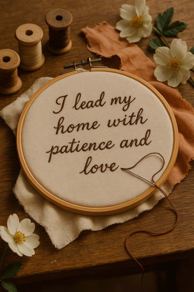 I lead my home with patience and love.