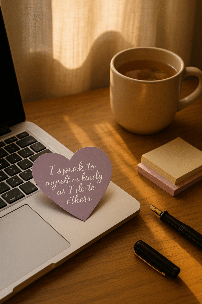 I speak to myself as kindly as I do to others