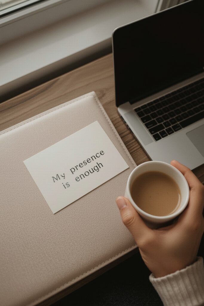 My presence is enough