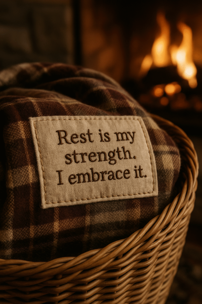 Rest is my strength. I embrace it.