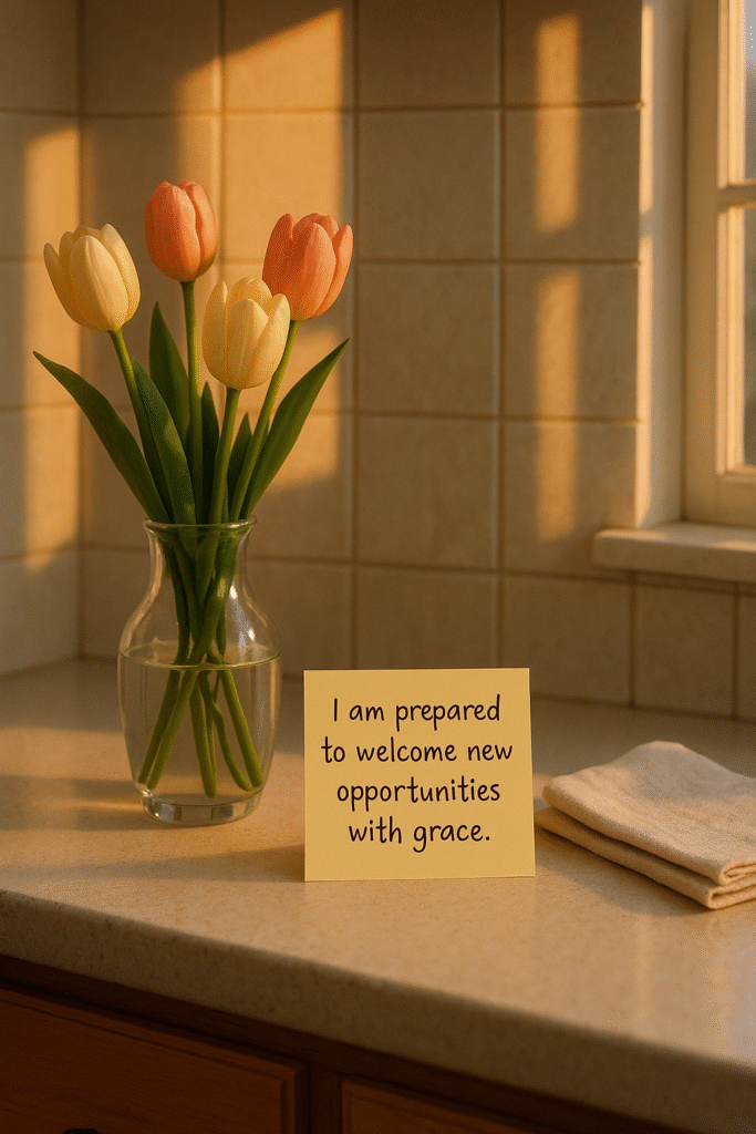 I am prepared to welcome new opportunities with grace.