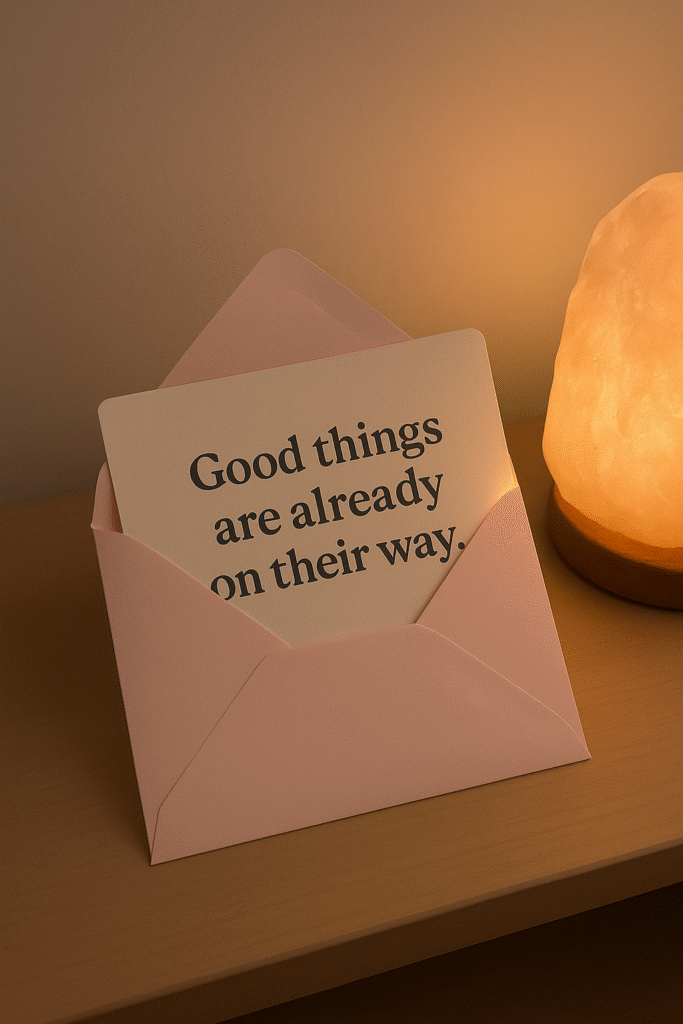 Good things are already on their way.