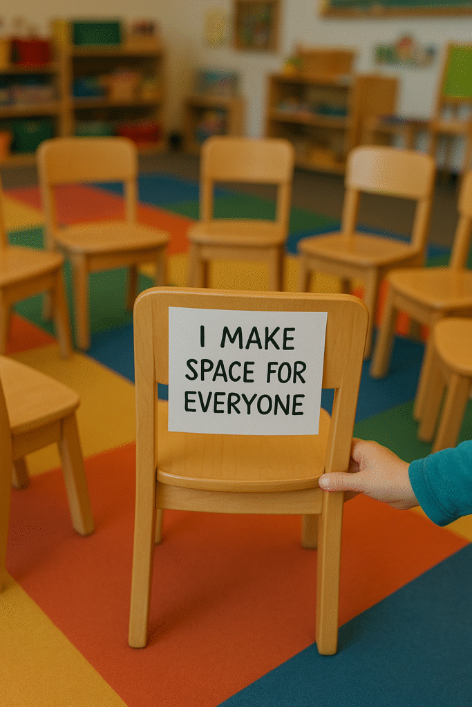 I make space for everyone.