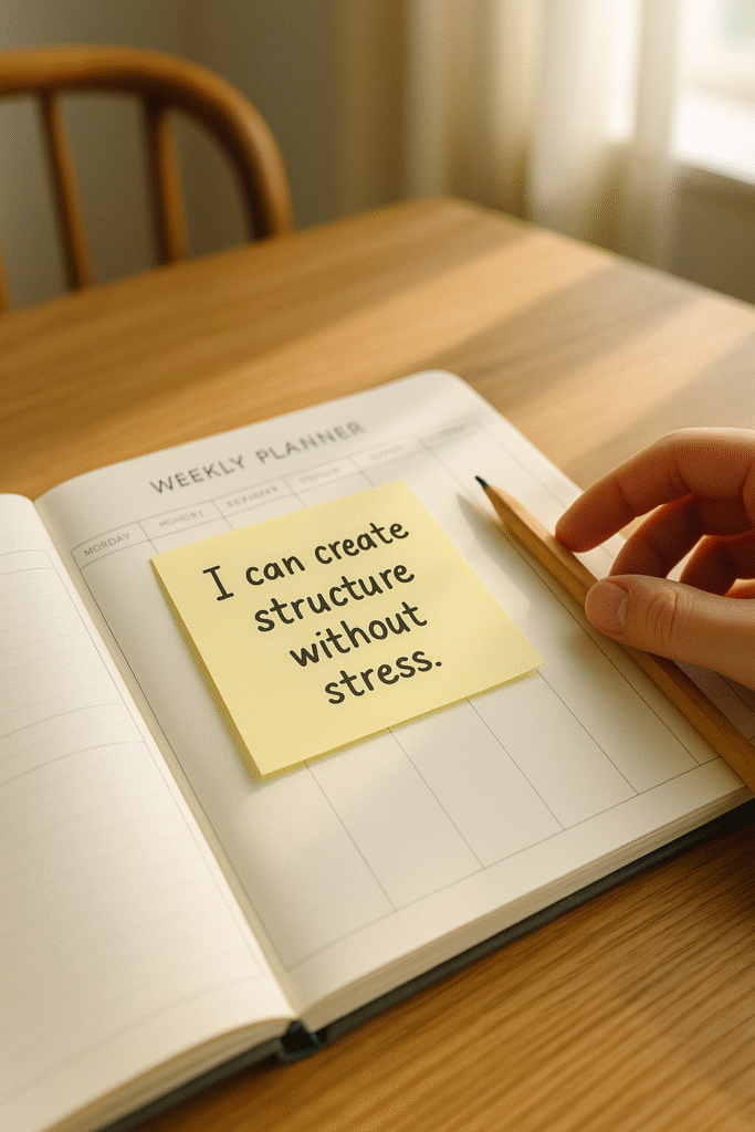 I can create structure without stress