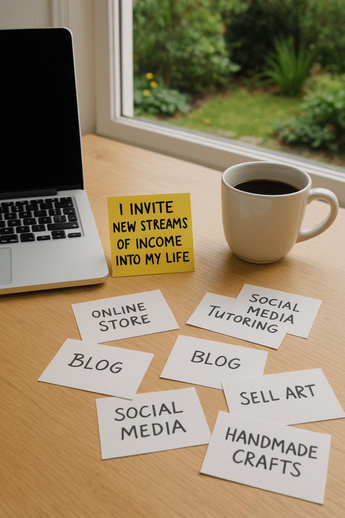 I invite new streams of income into my life.