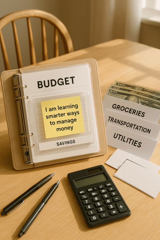 I am learning smarter ways to manage money.