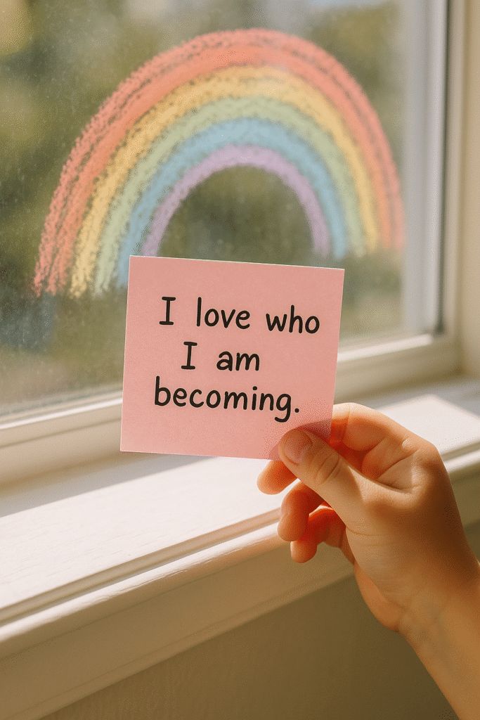 I love who I am becoming.