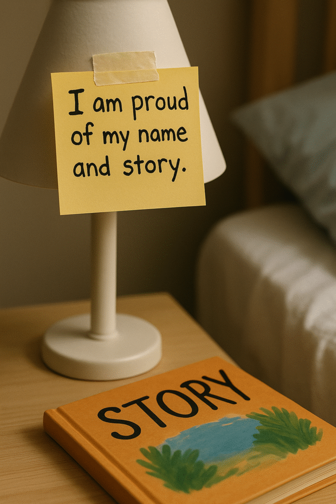 I am proud of my name and story.