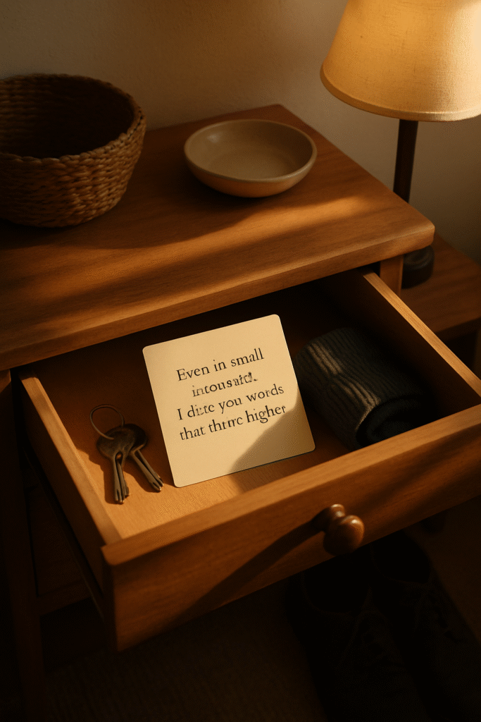 Even in small moments, I discover words that lift me higher