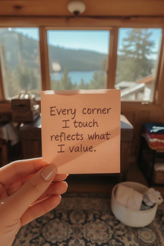 Every corner I touch reflects what I value