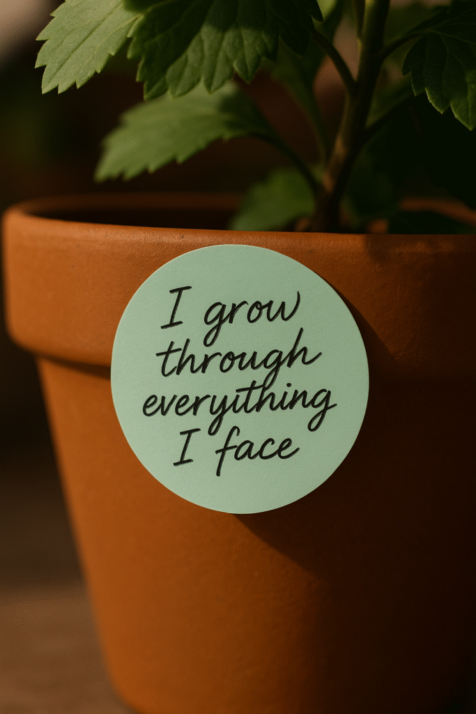 I grow through everything I face