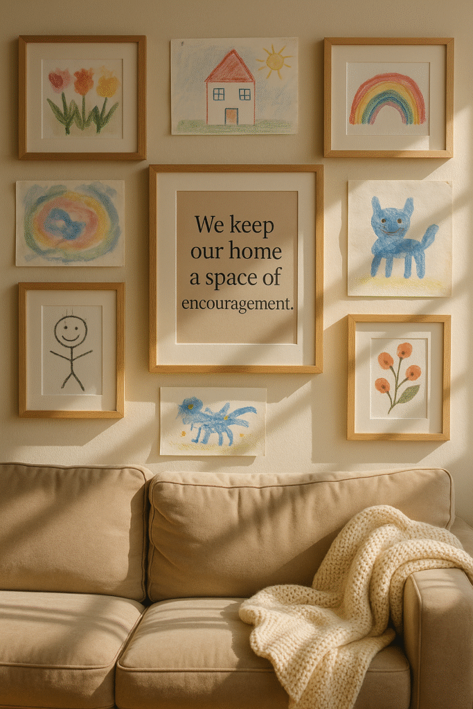 We keep our home a space of encouragement