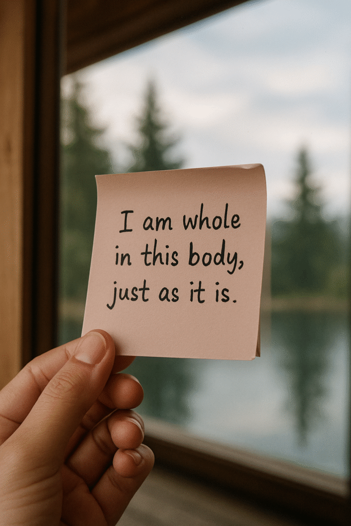 I am whole in this body, just as it is