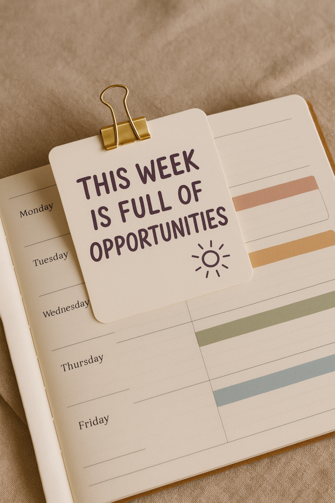 This week is full of opportunities