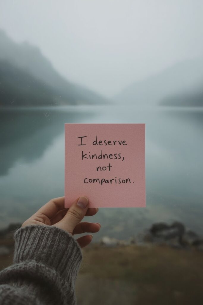 I deserve kindness, not comparison