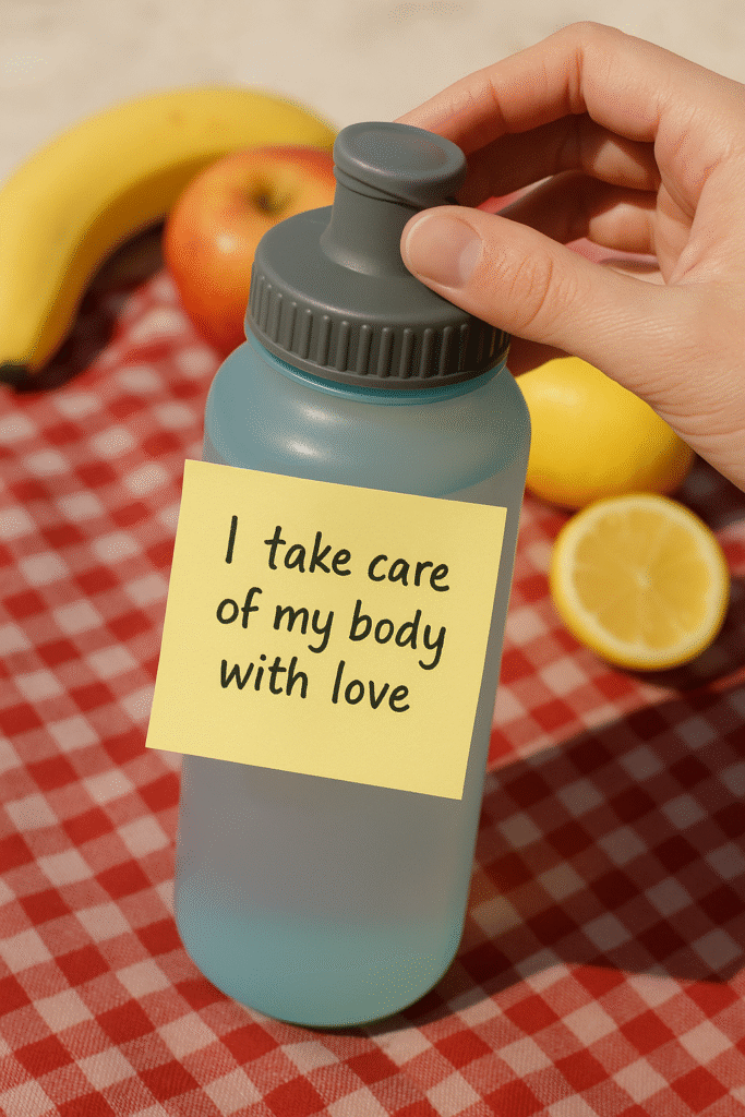 I take care of my body with love.