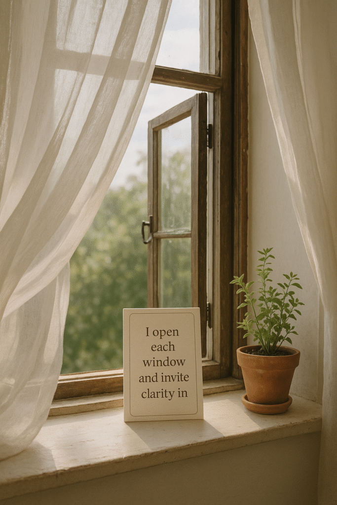 Clearing Energy with Open Windows