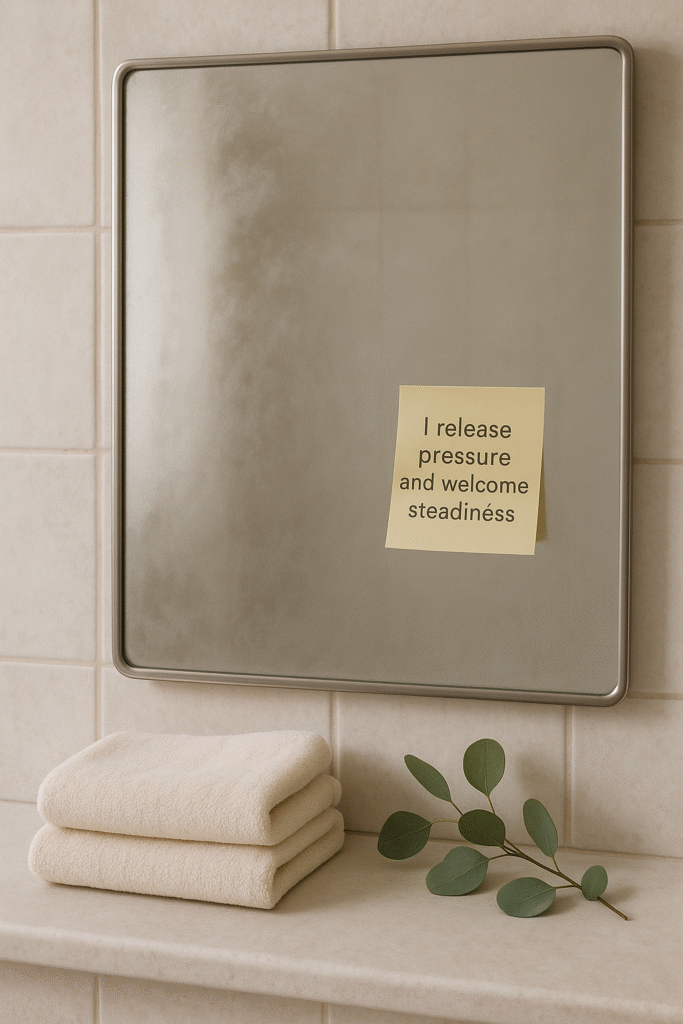 I release pressure and welcome steadiness.