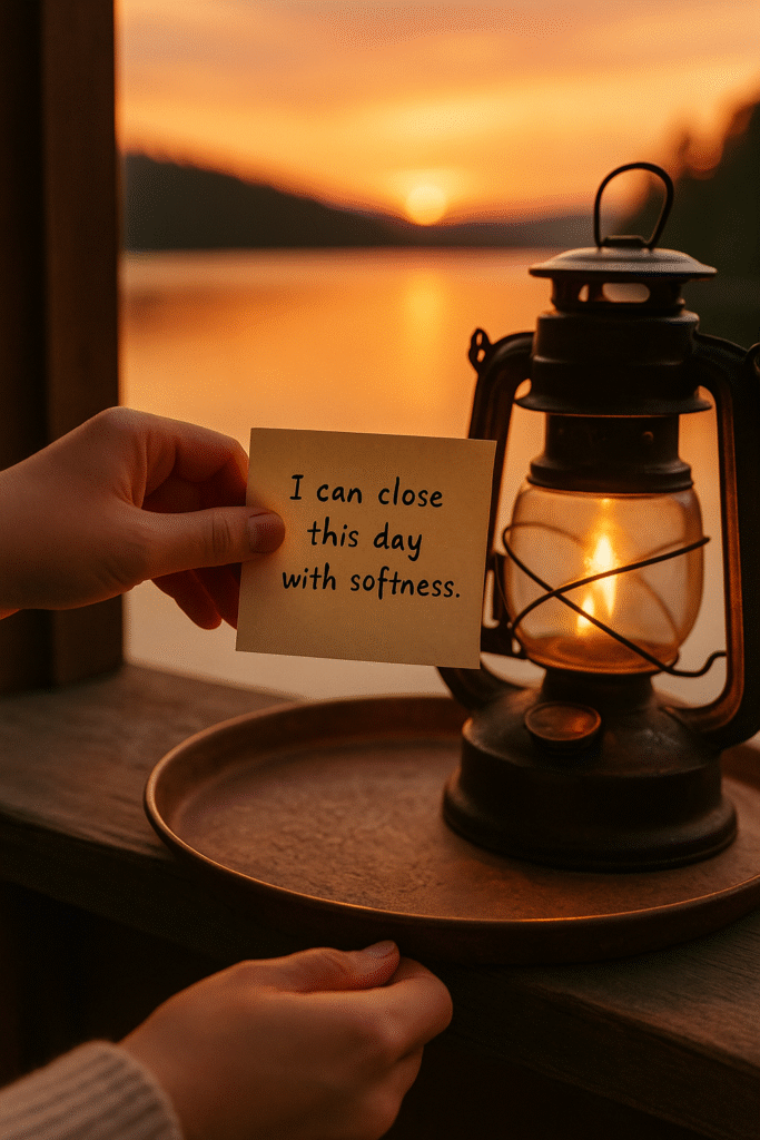 I can close this day with softness