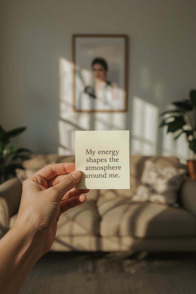 My energy shapes the atmosphere around me