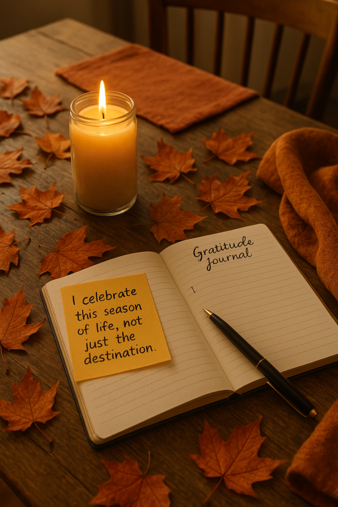 I celebrate this season of life, not just the destination.
