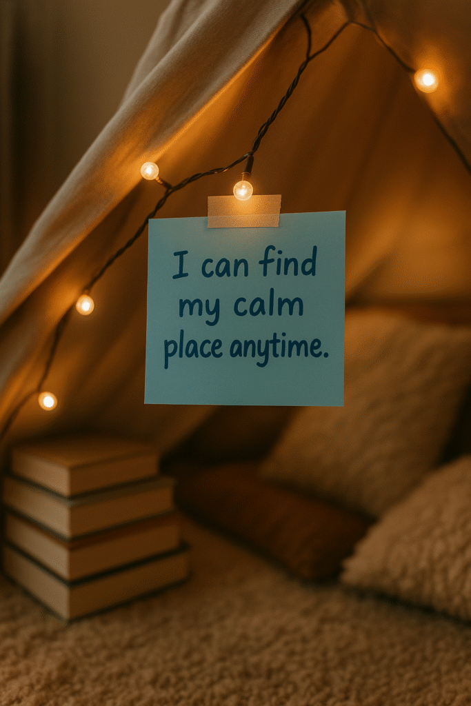 I can find my calm place anytime.