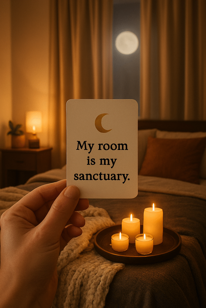 My room is my sanctuary.