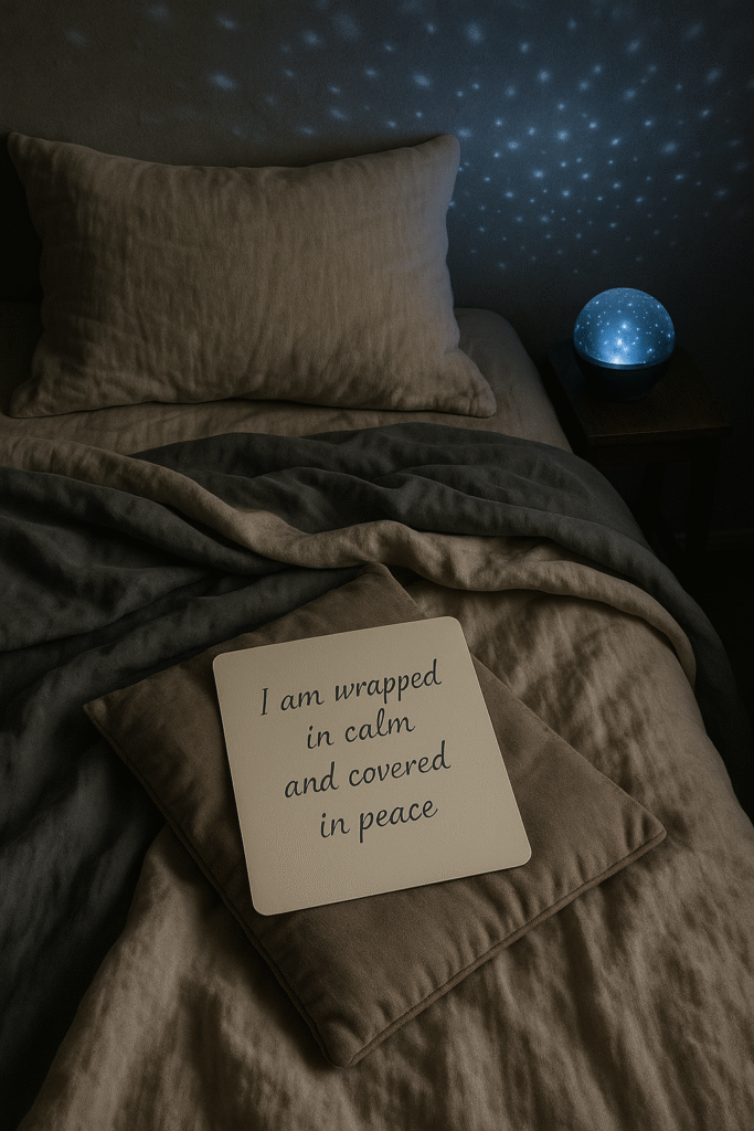 I am wrapped in calm and covered in peace.
