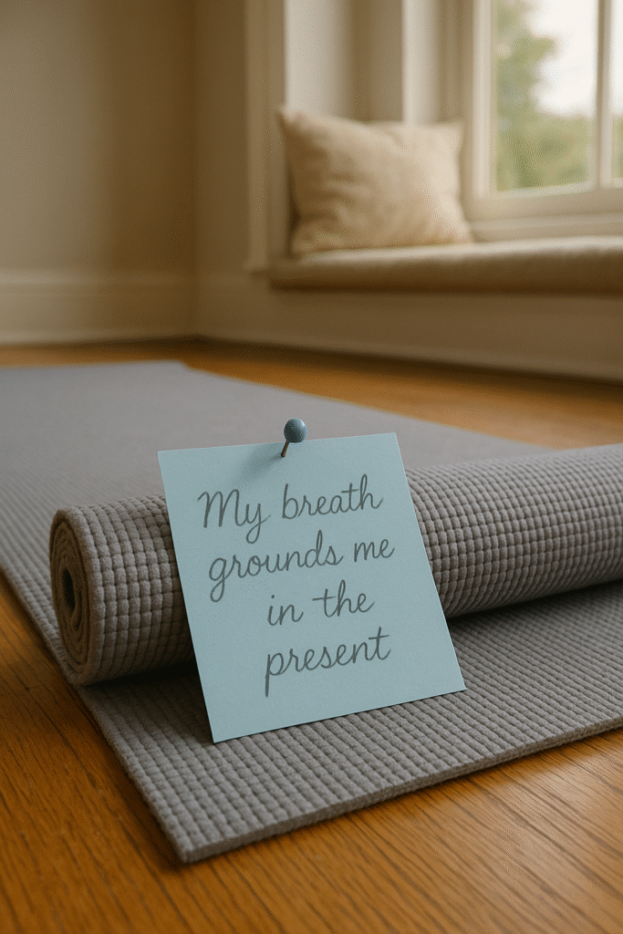 My breath grounds me in the present