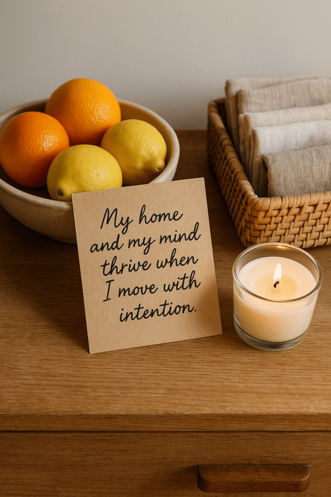 My home and my mind thrive when I move with intention.