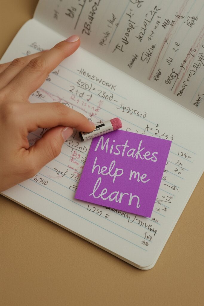 Mistakes help me learn.