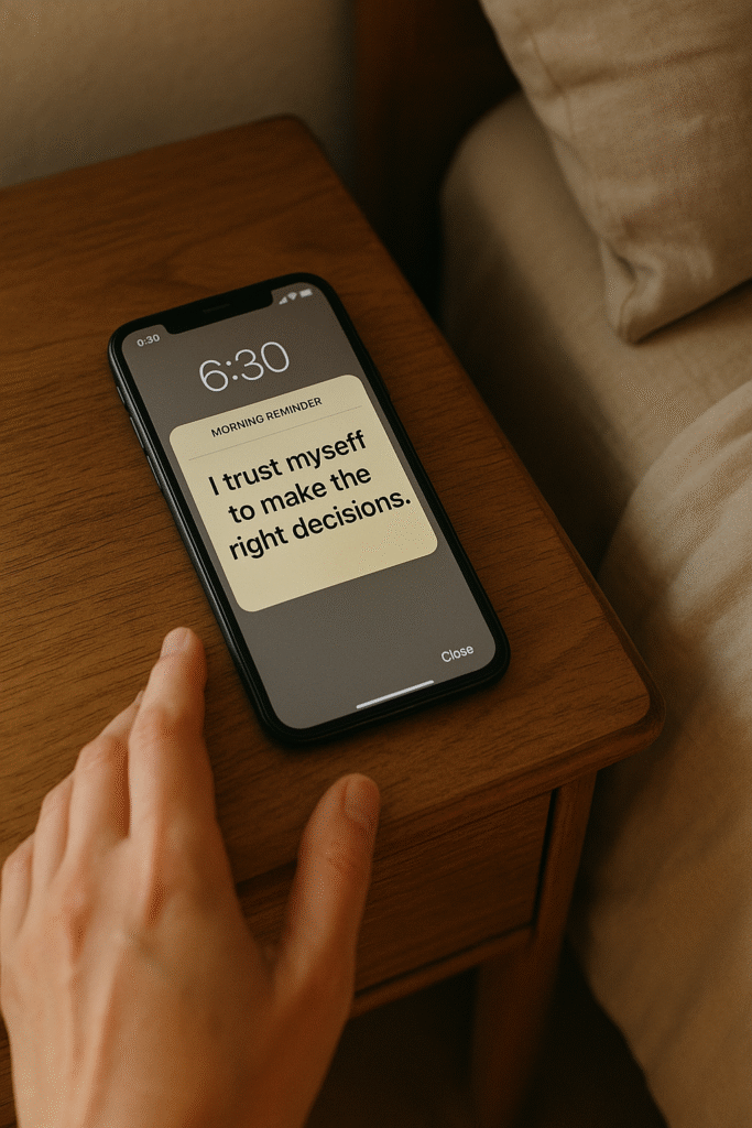 I trust myself to make the right decisions.