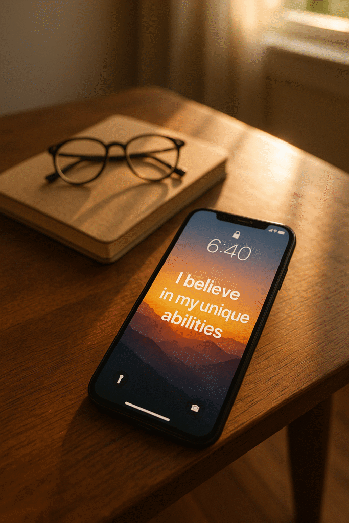 I believe in my unique abilities.