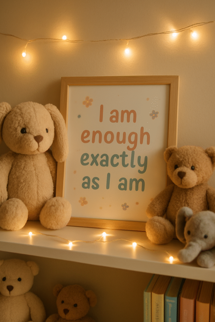 I am enough exactly as I am.