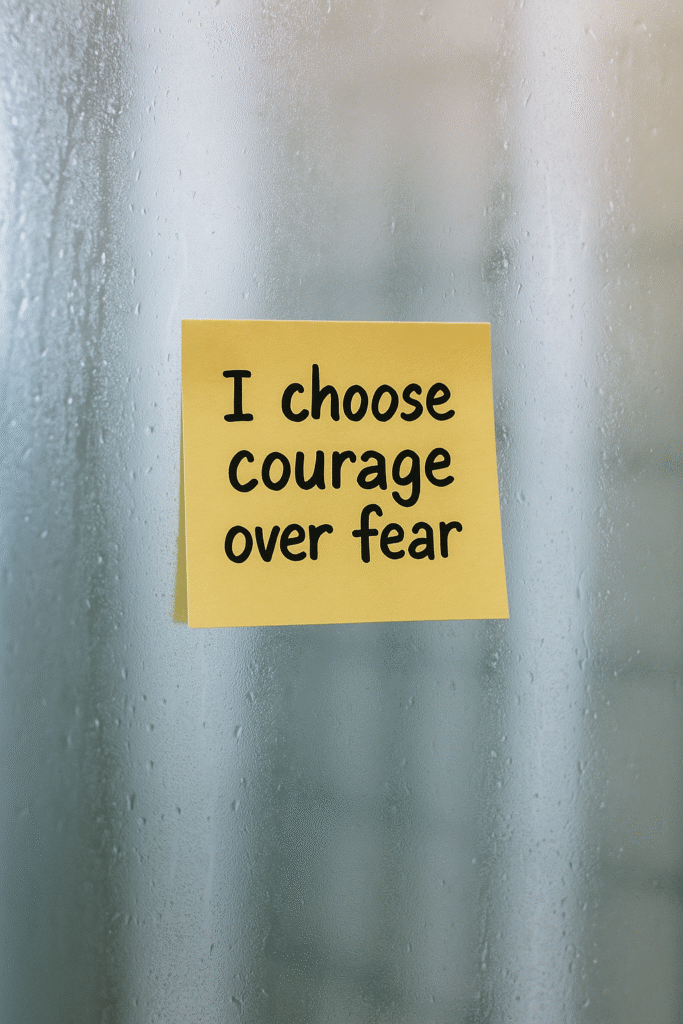 I choose courage over fear.