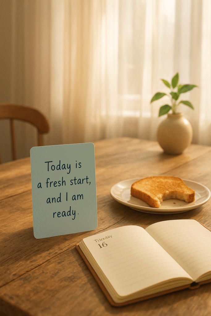 Today is a fresh start, and I am ready.