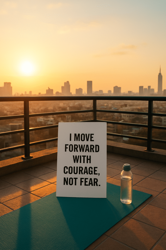 I move forward with courage, not fear.