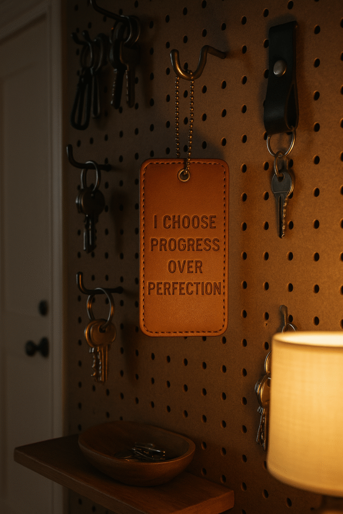 I choose progress over perfection.