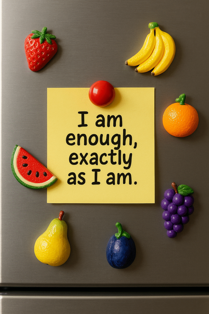 I am enough, exactly as I am.